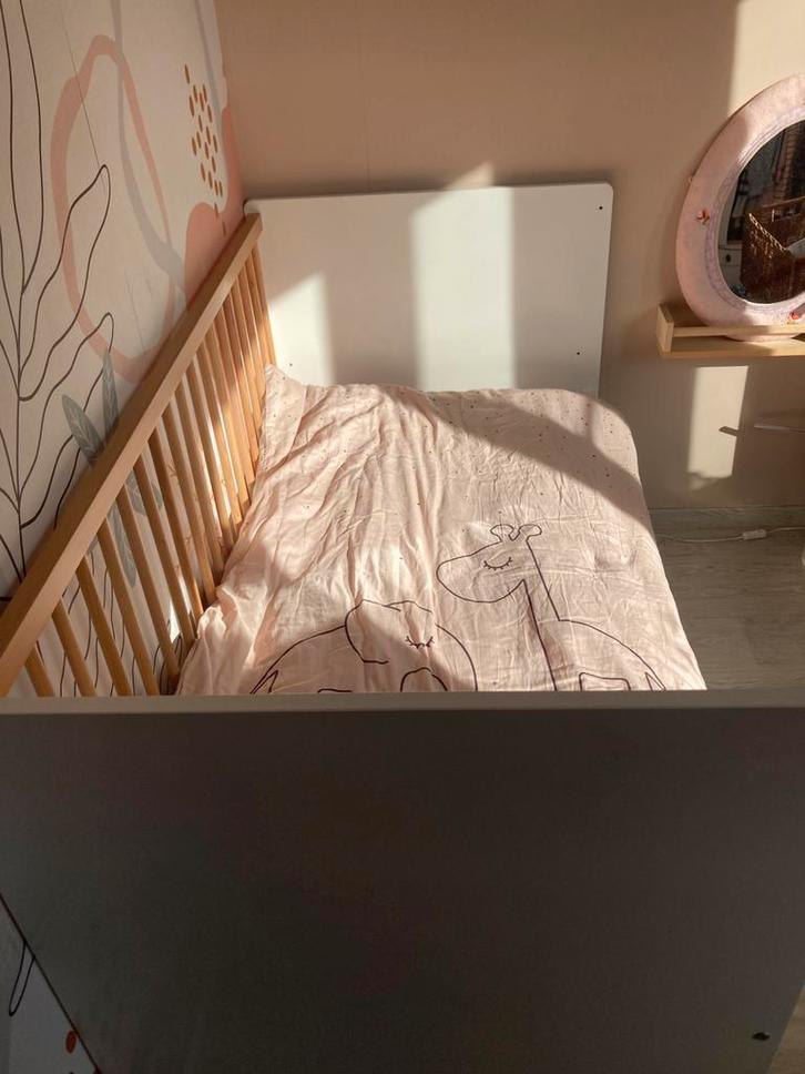 Meegroeibed bopita, Kinderen en Baby's, Kinderkamer | Bedden, Gebruikt, 140 tot 160 cm, 70 tot 85 cm, Matras, Ophalen