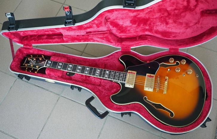 Ibanez jsm10-VYS John Scofield, Muziek en Instrumenten, Snaarinstrumenten | Gitaren | Elektrisch, Zo goed als nieuw, Semi-solid body