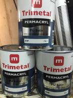 Permacryl PU-satijnwitte trimetaalverf 1 liter, Doe-het-zelf en Bouw, Verf, Beits en Lak, Wit, Nieuw, Ophalen of Verzenden, Lak