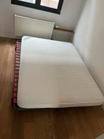 Matras (proper) en lattenbodem, Comme neuf, Deux personnes, Enlèvement, Matelas