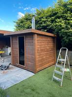Thermowood buitensauna 200x200 inclusief saunakachel. Sauna, Ophalen of Verzenden