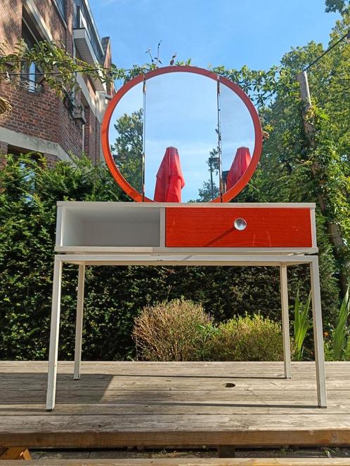 Vintage kaptafel / make up tafel jaren 80, Huis en Inrichting, Tafels | Kaptafels, Gebruikt, Ophalen of Verzenden