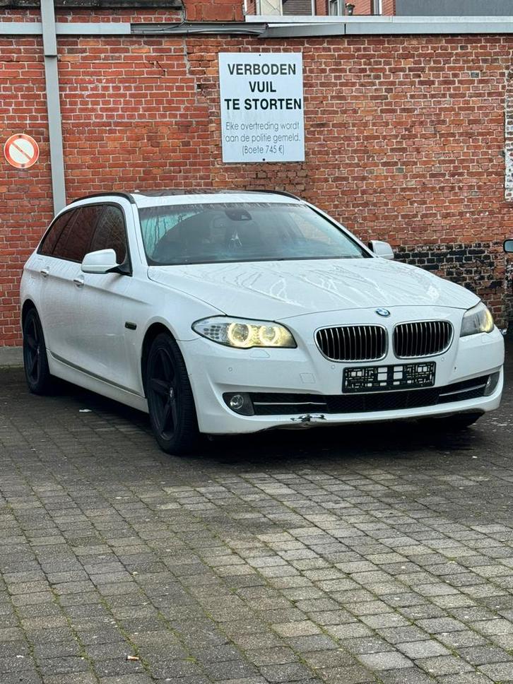 Bmw 520d f11 2012 top staat, Auto's, BMW, Particulier, Bluetooth, Diesel, Break, Automaat, Zwart, Leder, Ophalen