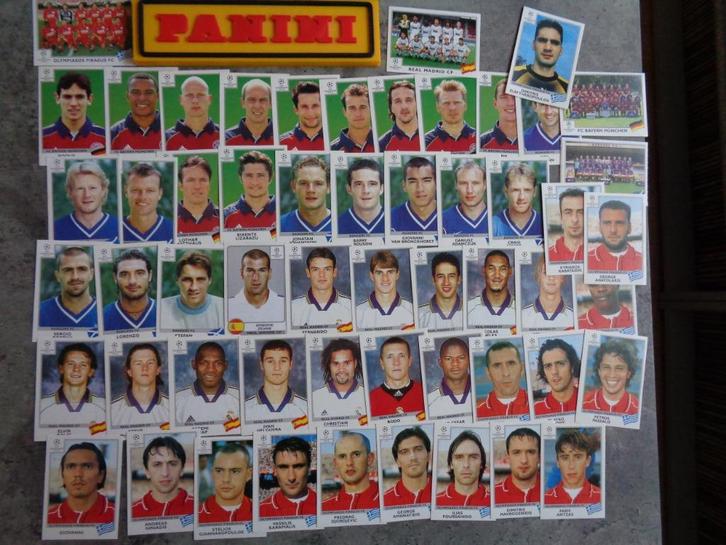 PANINI VOETBAL STICKERS  CHAMPIONS LEAGUE 1999 55x DE EERSTE, Hobby en Vrije tijd, Stickers en Plaatjes, Verzenden