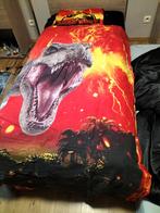 Jurassic world beddengoed, dekbedovertrek dino, Ophalen of Verzenden, Zo goed als nieuw, Dekbedovertrek