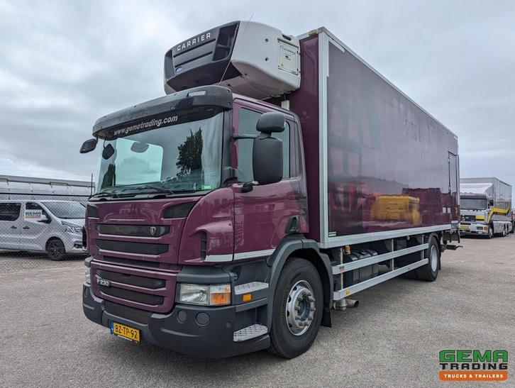 Scania P230 4x2 Dagcab Euro5 - Koel-VriesBak 8.4m + Carrier, Auto's, Vrachtwagens, ABS, Cruise Control, Electronic Stability Program (ESP)