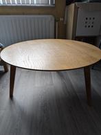 Table salon en chêne clair, Maison & Meubles, Moins de 50 cm, Rond, Comme neuf, Enlèvement
