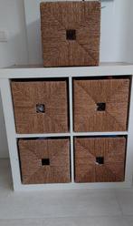 Kallax open kast  met manden, Huis en Inrichting, 50 tot 100 cm, Minder dan 100 cm, 25 tot 50 cm, Gebruikt