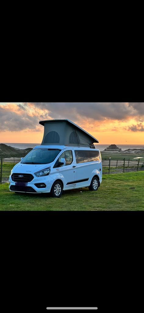 Ford transit custom campervan.                       Nugget, Caravans en Kamperen, Mobilhomes, Particulier, tot en met 5, Buscamper of Camperbus