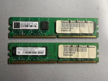 2 X 2 GB DDR2-RAM 
