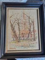 Schilderij zicht Brugge JP Declercq, Antiek en Kunst, Kunst | Schilderijen | Klassiek, Ophalen