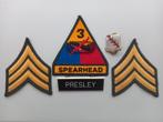Lot ELVIS PRESLEY US ARMY insignes kentekens badges patches, Verzamelen, Militaria | Algemeen, Ophalen of Verzenden