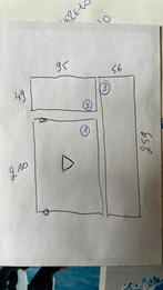 Glazen deur met deurpomp, Doe-het-zelf en Bouw, Ophalen, Gebruikt