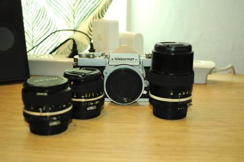 Lot camera materiaal Nikon, Audio, Tv en Foto, Fotocamera's Analoog, Gebruikt, Spiegelreflex, Nikon, Ophalen