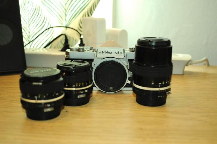 Lot camera materiaal Nikon, Audio, Tv en Foto, Fotocamera's Analoog, Gebruikt, Spiegelreflex, Nikon, Ophalen
