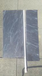 2 Plaques polycarbonate plastique couleur marbre noir 5mm, Utilisé, Enlèvement ou Envoi