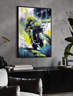 Uniek XXL Glasschilderij | Valentino Rossi MotoGP - 6 sizes, Oorspronkelijke maker, Verzenden, Nieuw, 125 cm of meer