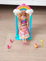 Barbie dreamtopia schommelstoel, Kinderen en Baby's, Ophalen of Verzenden, Zo goed als nieuw, Barbie