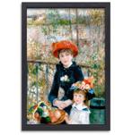 Op het Terras - Pierre-Auguste Renoir canvas + baklijst 60x9, Huis en Inrichting, Woonaccessoires | Wanddecoraties, Nieuw, Verzenden