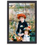 Sur la terrasse - Toile Pierre-Auguste Renoir + cadre de cui, Envoi, Neuf
