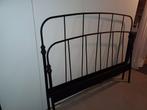 zwart metalen bedframe, 160x200cm, Huis en Inrichting, Slaapkamer | Bedden, Ophalen, Zo goed als nieuw, Zwart