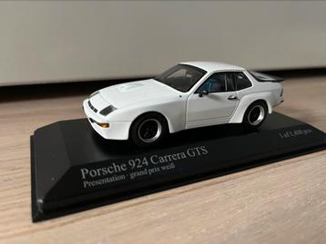 Porsche 924 Carrera GTS 1980 wit 1:43 Minichamps beschikbaar voor biedingen