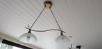 Luster met ledlampen, Ophalen, Zo goed als nieuw, Glas, Zie foto