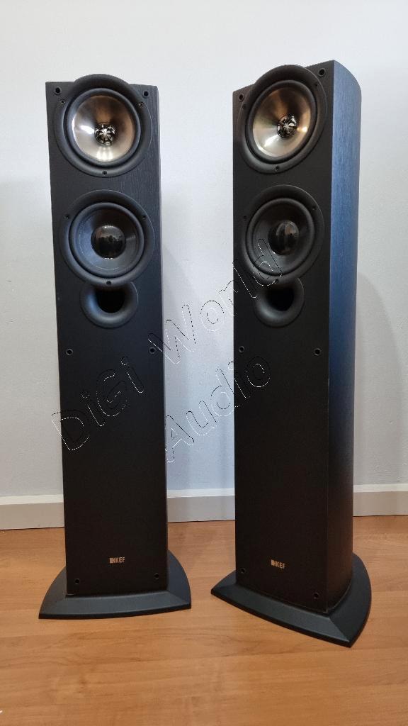 KEF IQ50 speakers - slanke zuilspeakers, Audio, Tv en Foto, Luidsprekerboxen, Zo goed als nieuw, Front, Rear of Stereo speakers