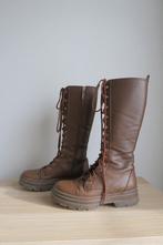 Halflange bruine veterlaarzen Max Mara - M 37, Hoge laarzen, Bruin, Max Mara, Ophalen of Verzenden