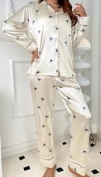 Pyjama d’un blanc beige en satin magnifique idéal, Autre, Verzenden, Nieuw, Maat 38/40 (M)