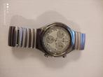 Swatch Irony Chronograaf, Handtassen en Accessoires, Staal, Gebruikt, Staal, Polshorloge
