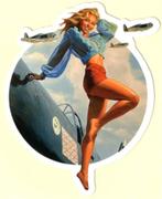 Pin Up Girl sticker #172, Verzamelen, Verzenden, Nieuw