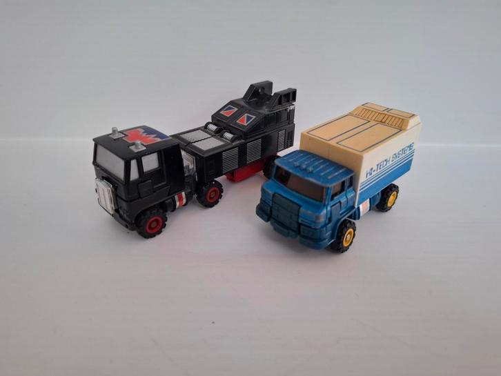 Vintage MC Toy vrachtwagen & kraanwagen soort transformers, Kinderen en Baby's, Speelgoed | Actiefiguren, Gebruikt, Ophalen of Verzenden
