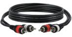 4 stuks x Tulip kabel Devine 2 x RCA male - 2x RCA male 1,5m, Audio, Tv en Foto, Audiokabels en Televisiekabels, Ophalen of Verzenden