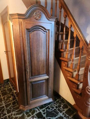 armoire d'entrée en chêne - comme neuve H=190 / L=80 /P=43cm