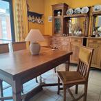 Salle à manger ancienne en chêne clair, Maison & Meubles, Enlèvement, Utilisé, 6 à 8 chaises