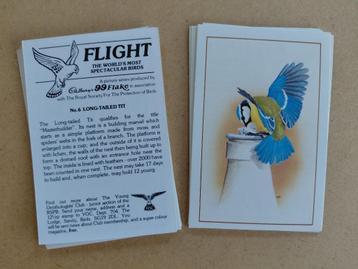 Flight complete set 12 chromos vogels Cadbury 1983 beschikbaar voor biedingen