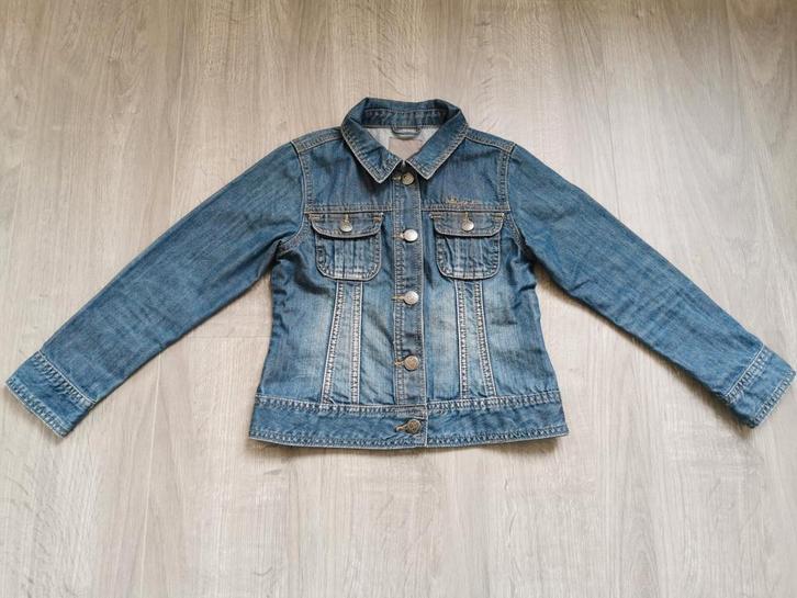 Jeans vestje JBC - maat 122, Kinderen en Baby's, Kinderkleding | Maat 122, Zo goed als nieuw, Meisje, Jas, Ophalen of Verzenden