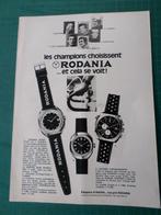 Les champions choisissent Rodania - publicité papier - 1976, Autres types, Utilisé, Enlèvement ou Envoi