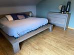 Slaapkamer Bed en ladenkast, 180 cm, Gebruikt, 220 cm, Hout