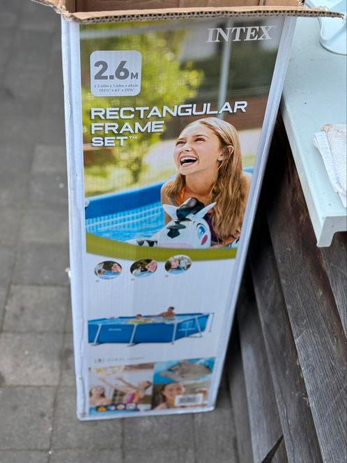 Zwembad intex 2,60x1,60x0,65 cm, Tuin en Terras, Zwembad-toebehoren, Gebruikt, Filter, Ophalen