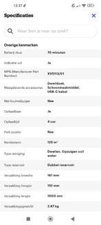 Philips one up electrische dweil, Huis en Inrichting, Schoonmaakartikelen, Ophalen, Mop of Dweil