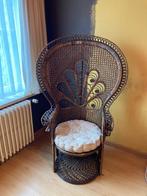 Rotan stoel, Huis en Inrichting, Stoelen, Ophalen, Bruin, Riet of Rotan, Zo goed als nieuw