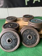 Oldskool Olympische schijven gewichten Fitness, Sport en Fitness, Ophalen of Verzenden