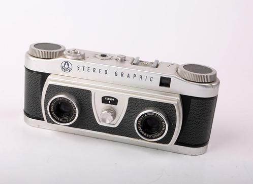 Graflex Stereo Graphic Stereocamera, Audio, Tv en Foto, Fotocamera's Analoog, Gebruikt, Spiegelreflex, Overige Merken, Ophalen of Verzenden