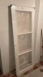 Porte vitrée en bois blanc haute qualité 2,02x73cm, Neuf