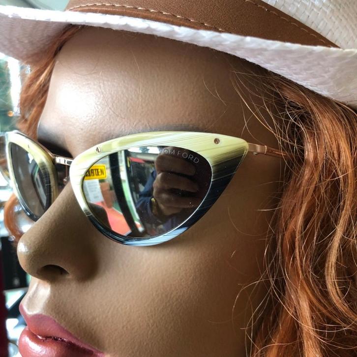 NIEUWE ORIGINELE TOM FORD ZONNEBRIL Grace TF349 hoornkleurig, Handtassen en Accessoires, Zonnebrillen en Brillen | Dames, Nieuw