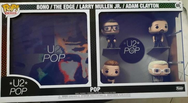 Funko pop Bono/The Edge / Larry Mullen Jr. / Adam Clayton 46, Verzamelen, Poppetjes en Figuurtjes, Zo goed als nieuw, Ophalen