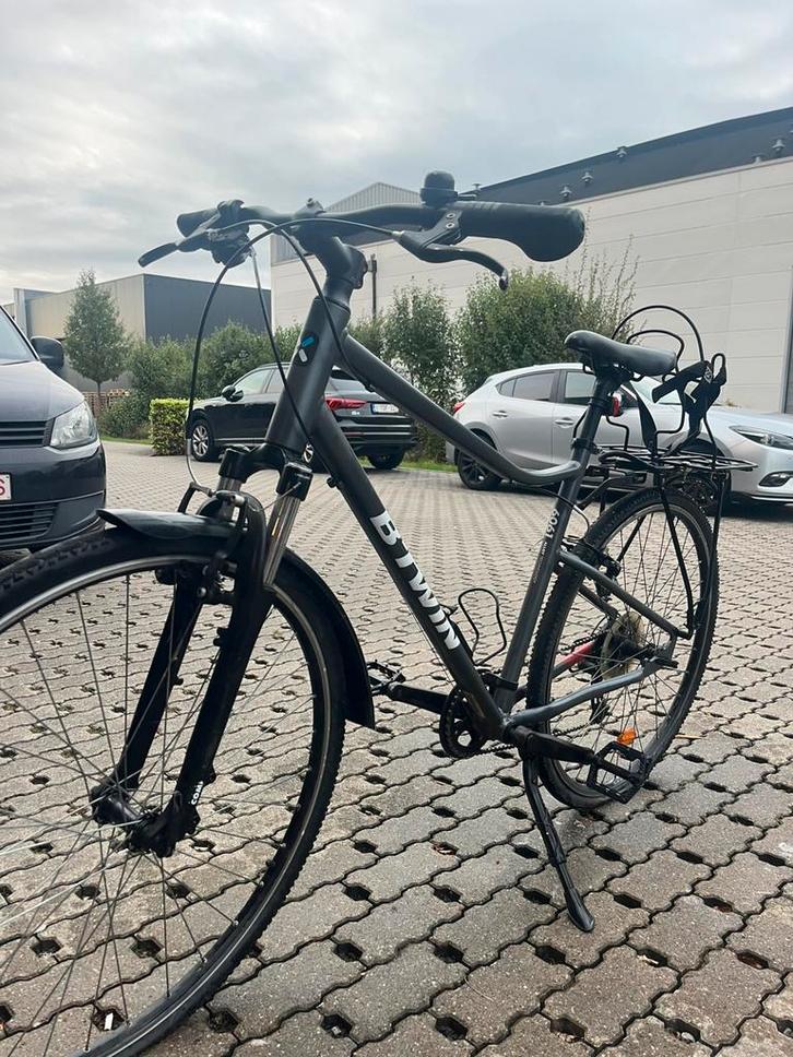 BTWIN Riverside 500 hybride fiets, Fietsen en Brommers, Fietsen | Heren | Herenfietsen, Zo goed als nieuw, Overige merken, Versnellingen