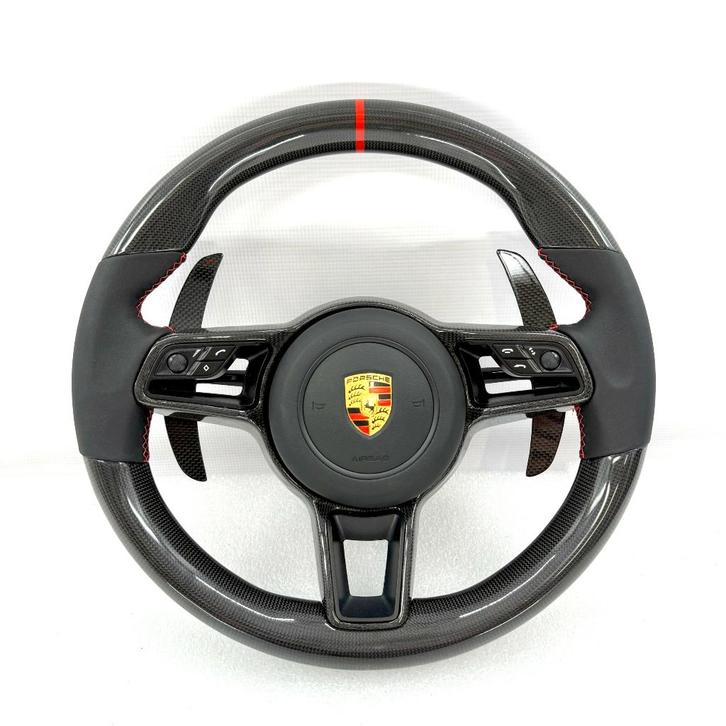 Porsche alcantara carbon stuur sportief upgrade, Auto-onderdelen, Besturing, Porsche, Nieuw, Ophalen of Verzenden